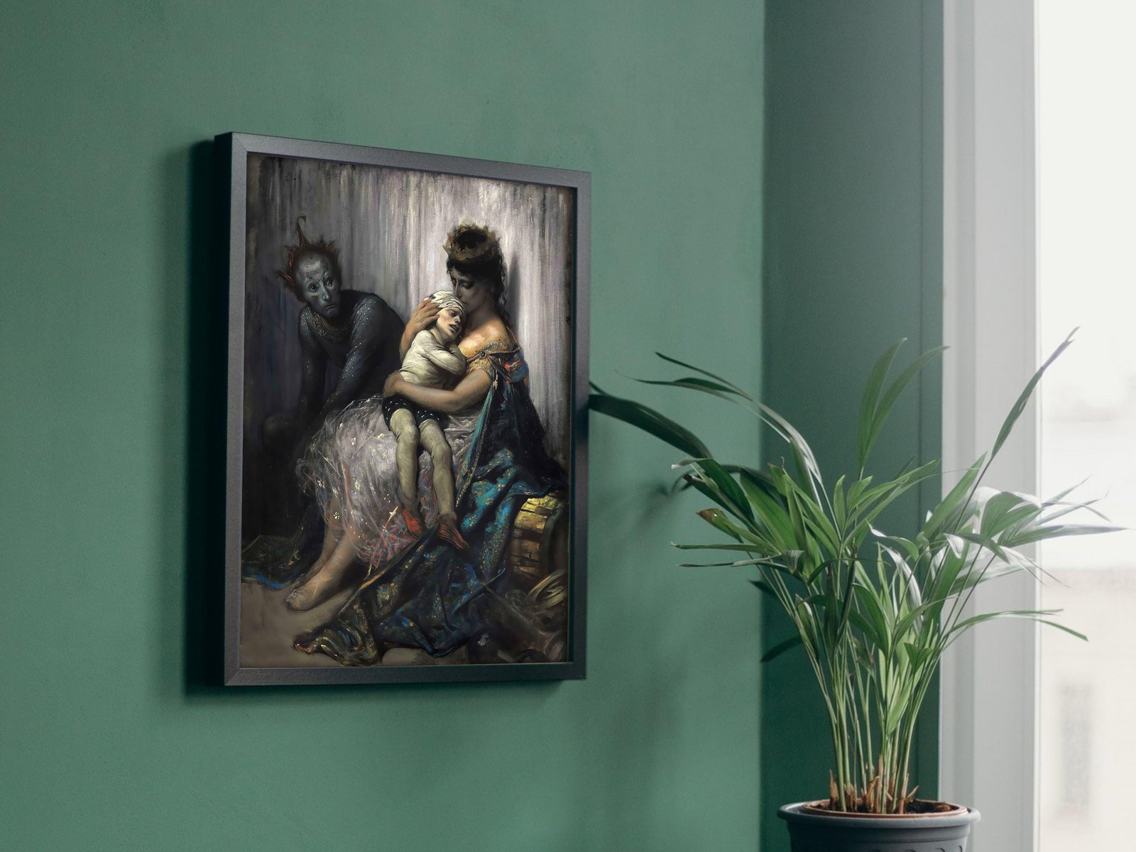 La Famille du Saltimbanque by Gustave Doré, 1874, Romanticism and Classical Landscapes, fine art print
