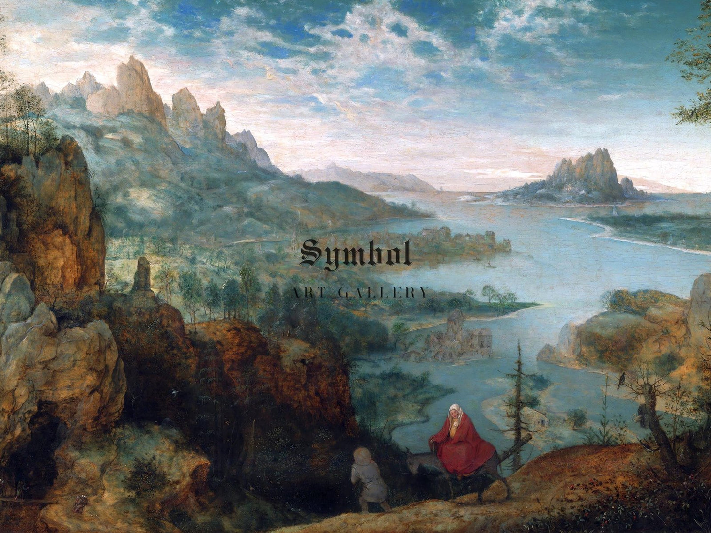 La Fuite en Égypte by Pieter Bruegel the Elder, 1563, Renaissance, fine art print