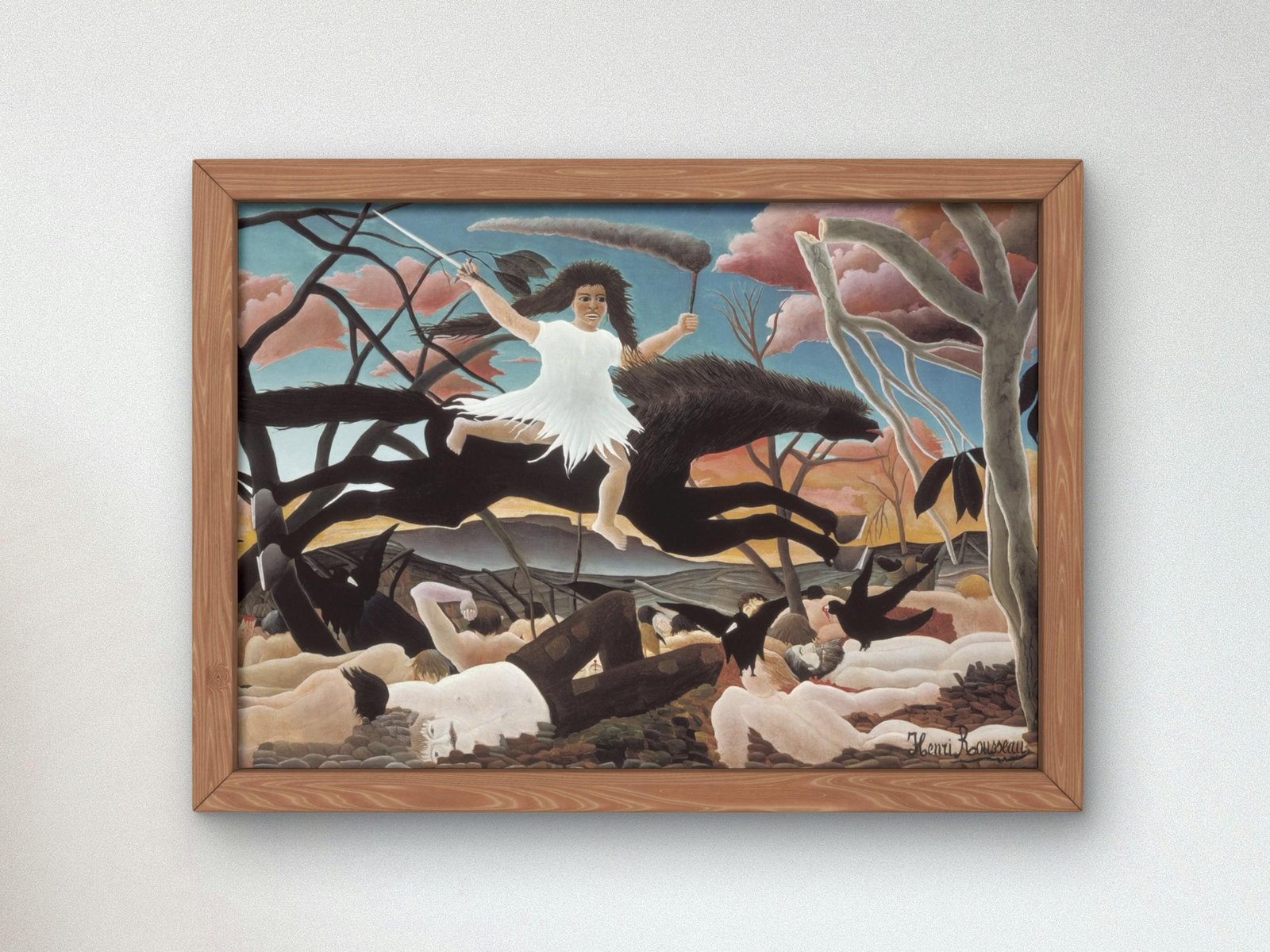 La Guerre by Henri Rousseau, 1894, Post-Impressionism, fine art print