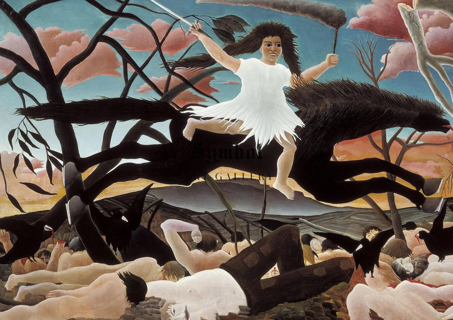 La Guerre by Henri Rousseau, 1894, Post-Impressionism, fine art print