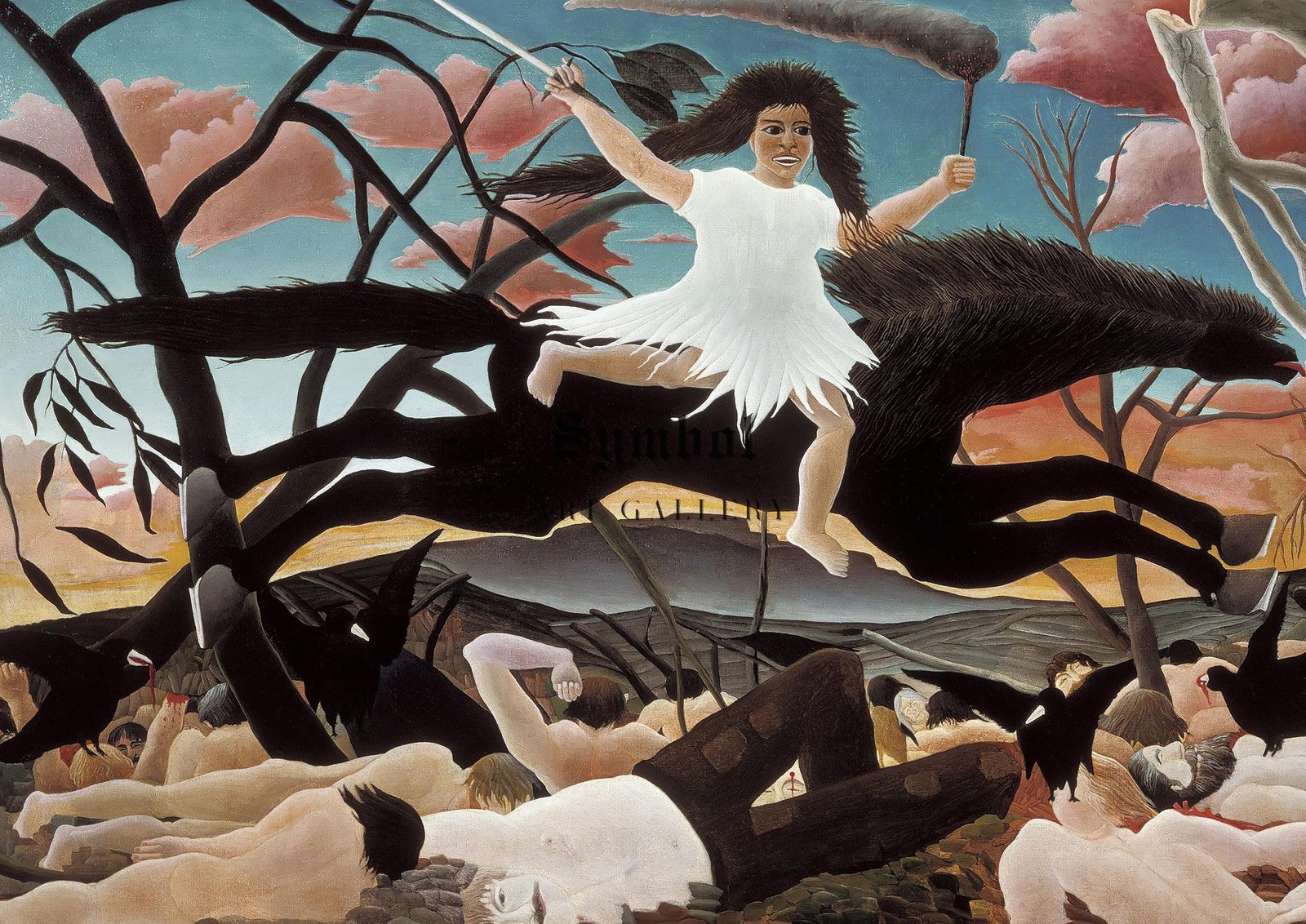 La Guerre by Henri Rousseau, 1894, Post-Impressionism, fine art print