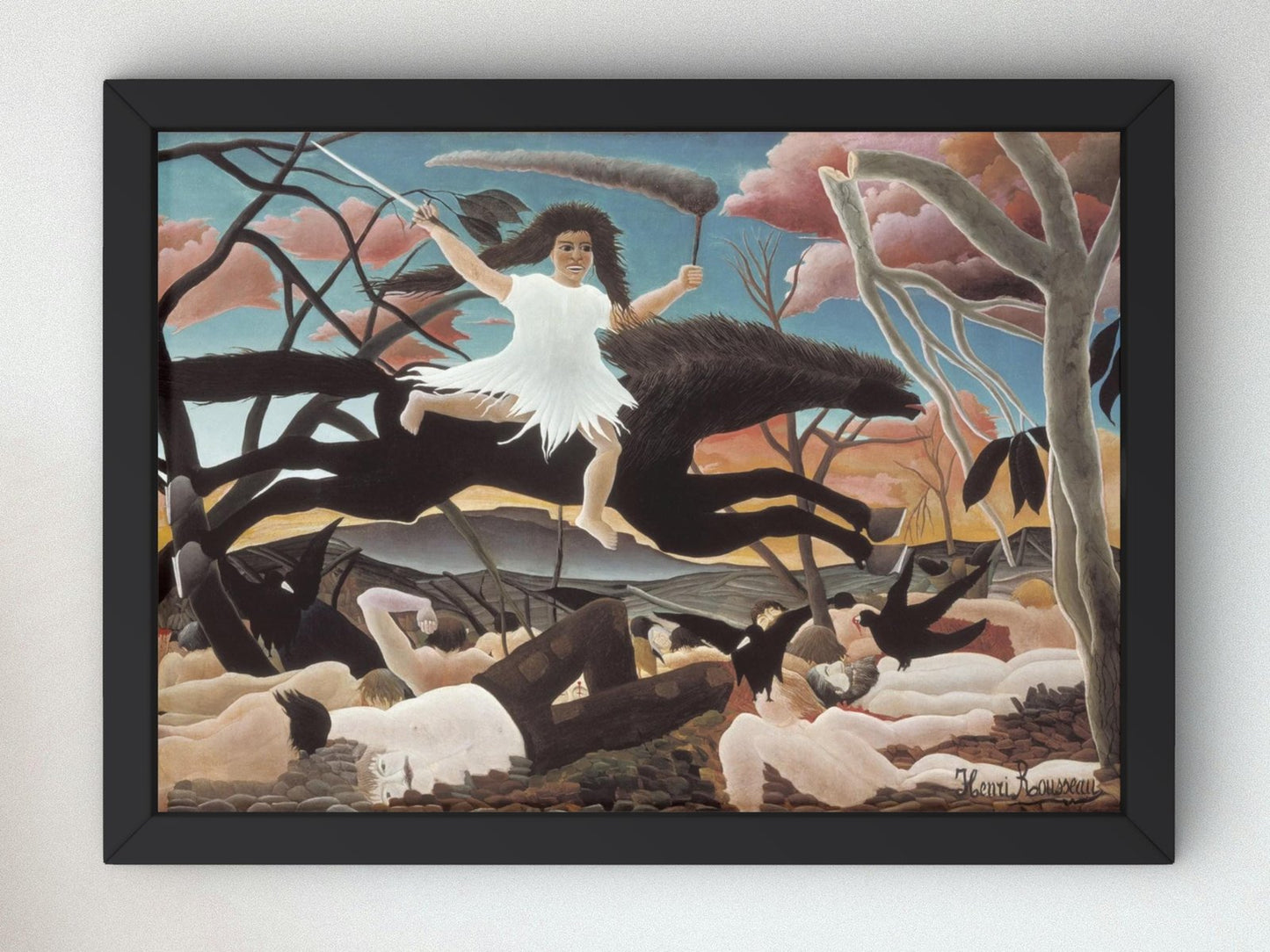 La Guerre by Henri Rousseau, 1894, Post-Impressionism, fine art print