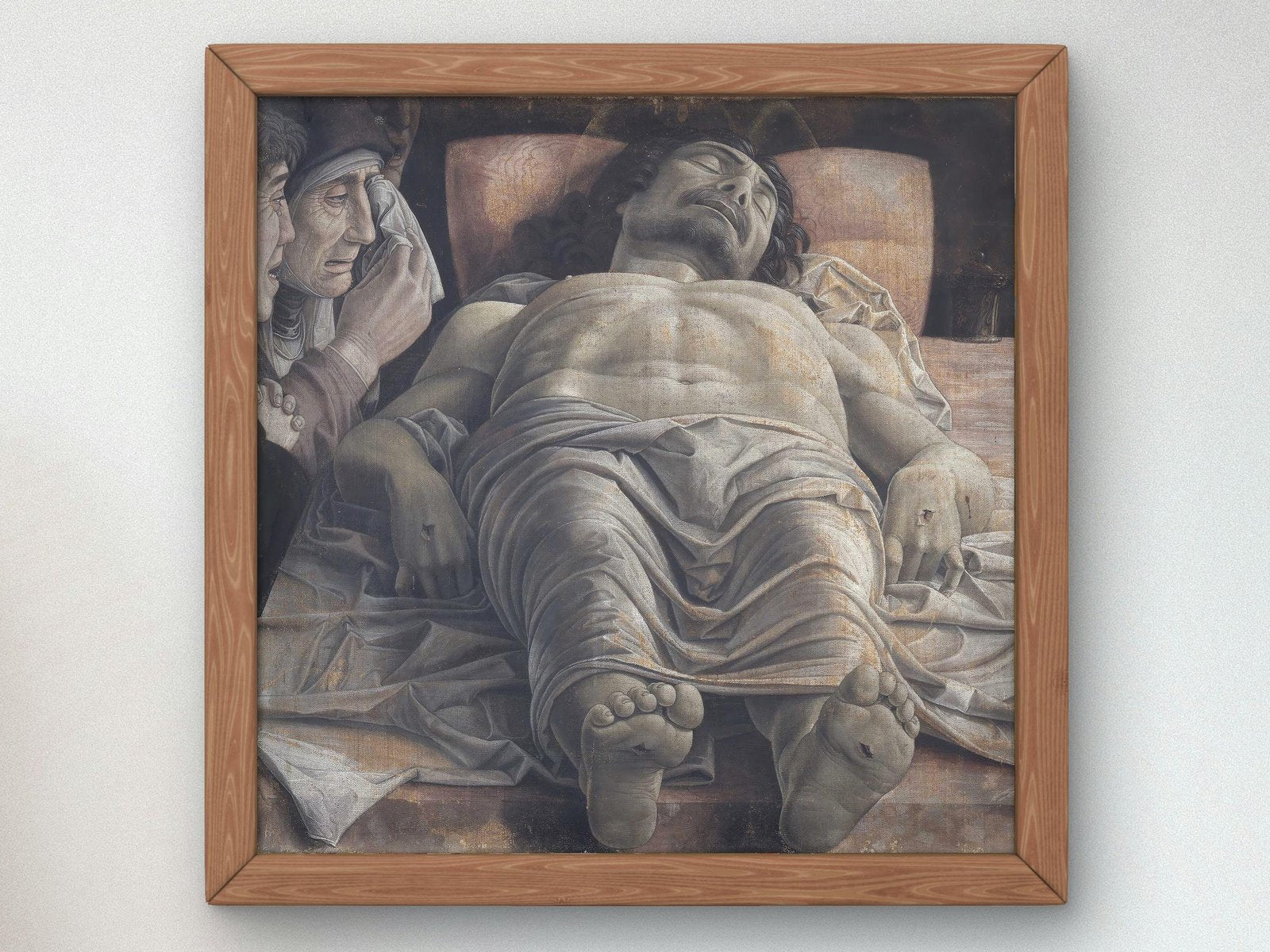 La Lamentation sur le Christ mort by Andrea Mantegna, 1480, Renaissance, fine art print
