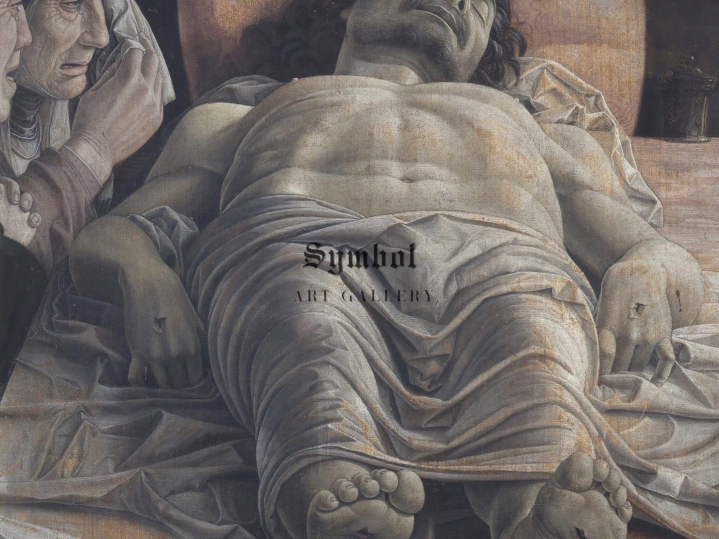 La Lamentation sur le Christ mort by Andrea Mantegna, 1480, Renaissance, fine art print