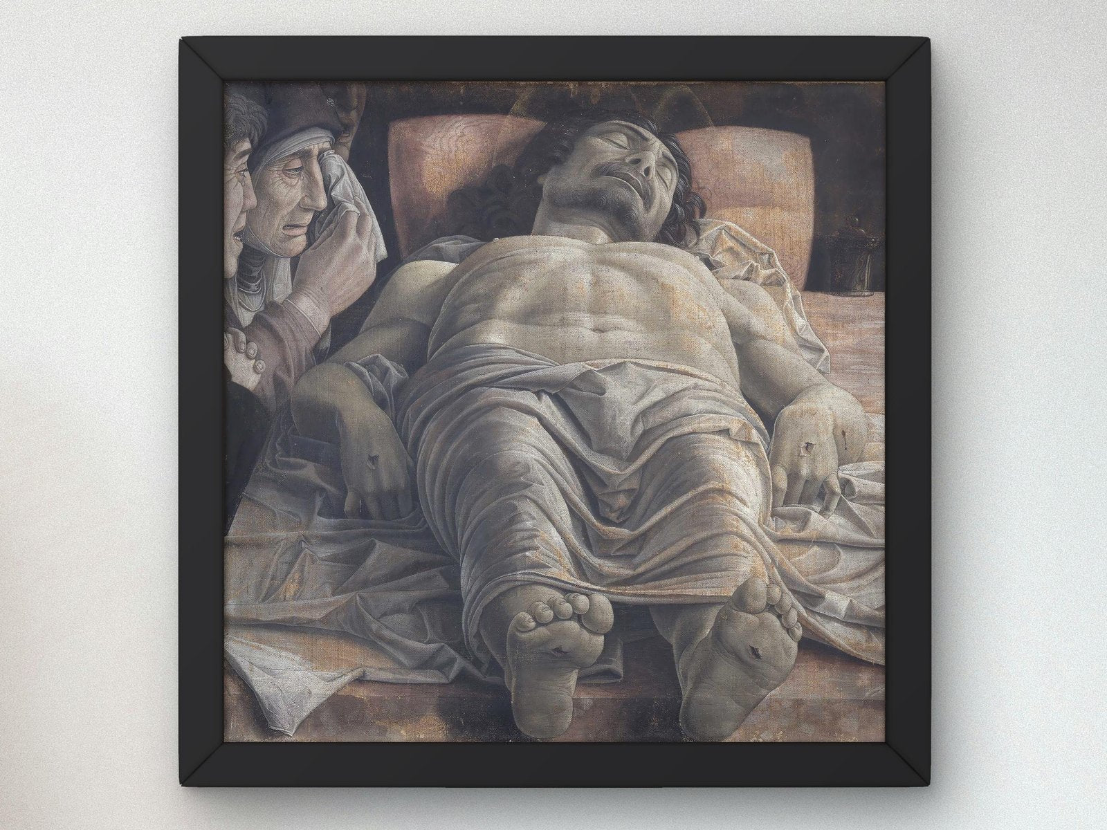 La Lamentation sur le Christ mort by Andrea Mantegna, 1480, Renaissance, fine art print