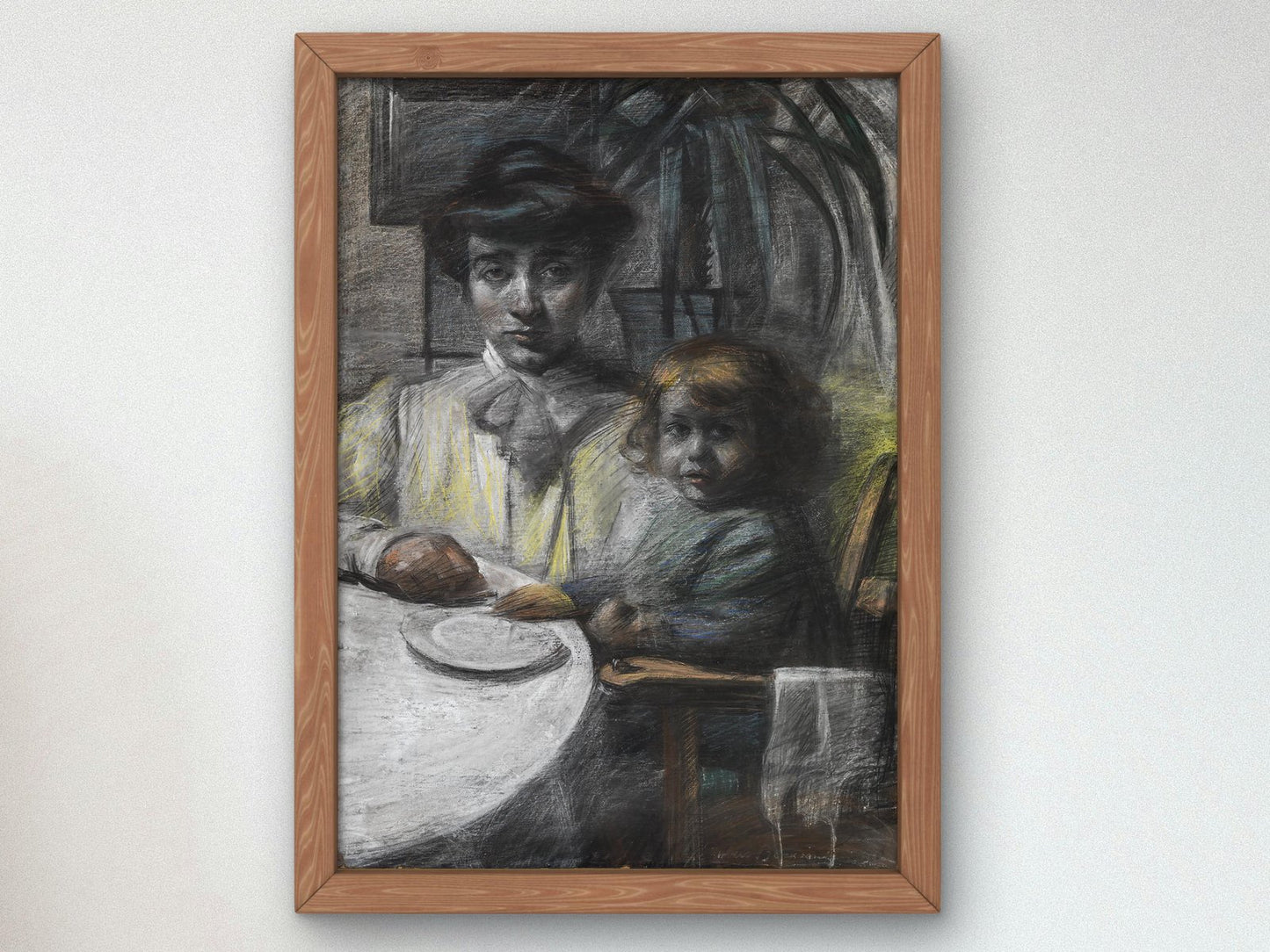La moglie di Balla con la figlia by Umberto Boccioni, 1906, Futurism and Constructivism, fine art print