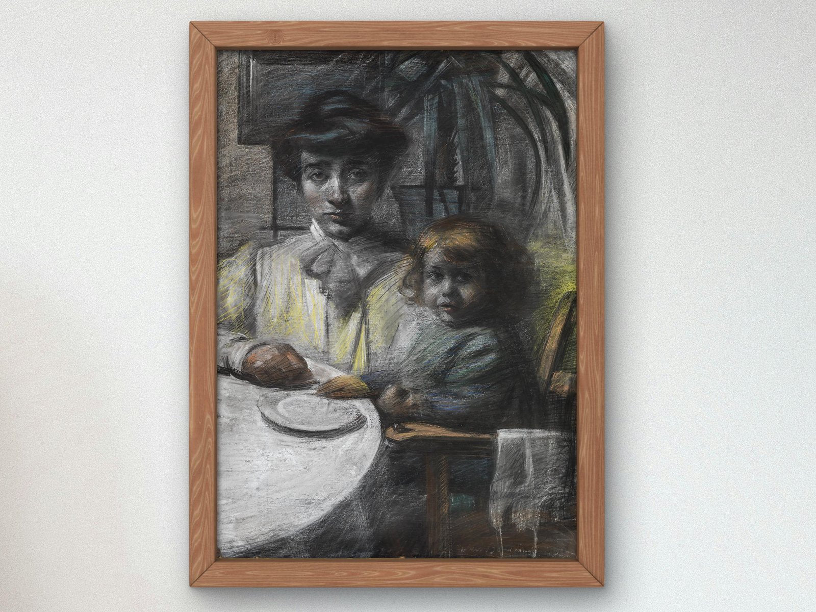 La moglie di Balla con la figlia by Umberto Boccioni, 1906, Futurism and Constructivism, fine art print