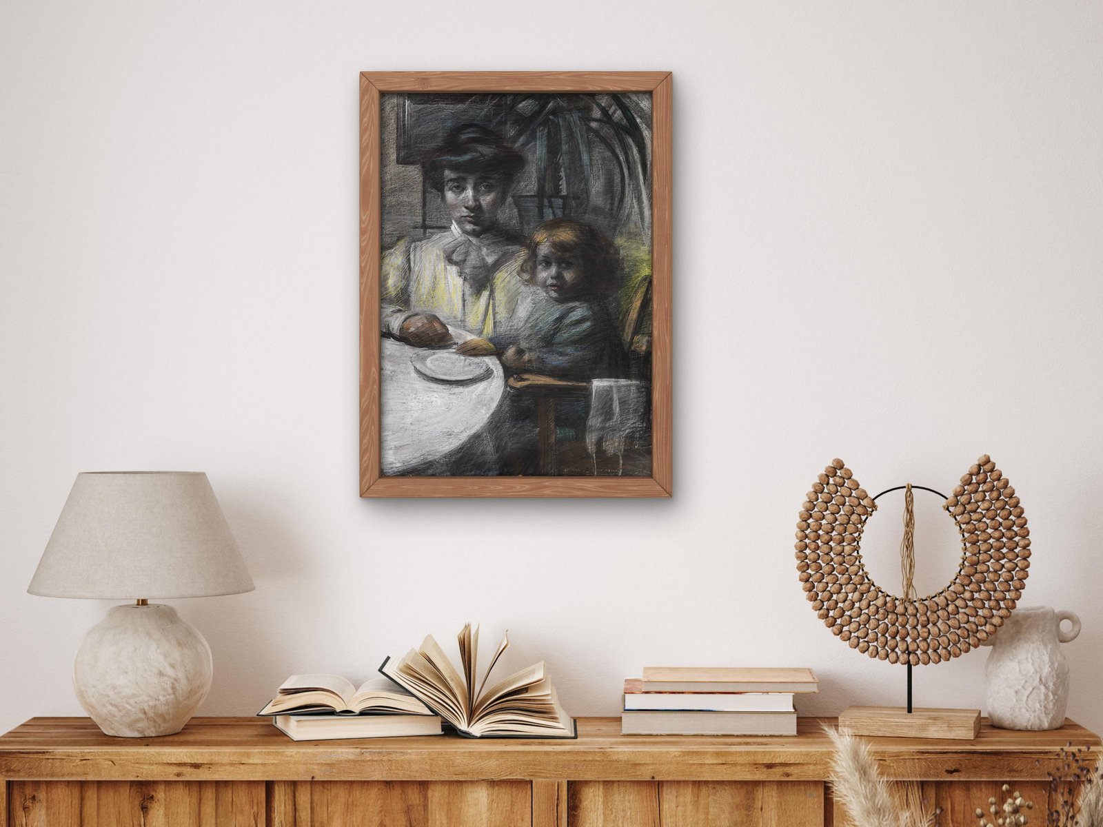La moglie di Balla con la figlia by Umberto Boccioni, 1906, Futurism and Constructivism, fine art print