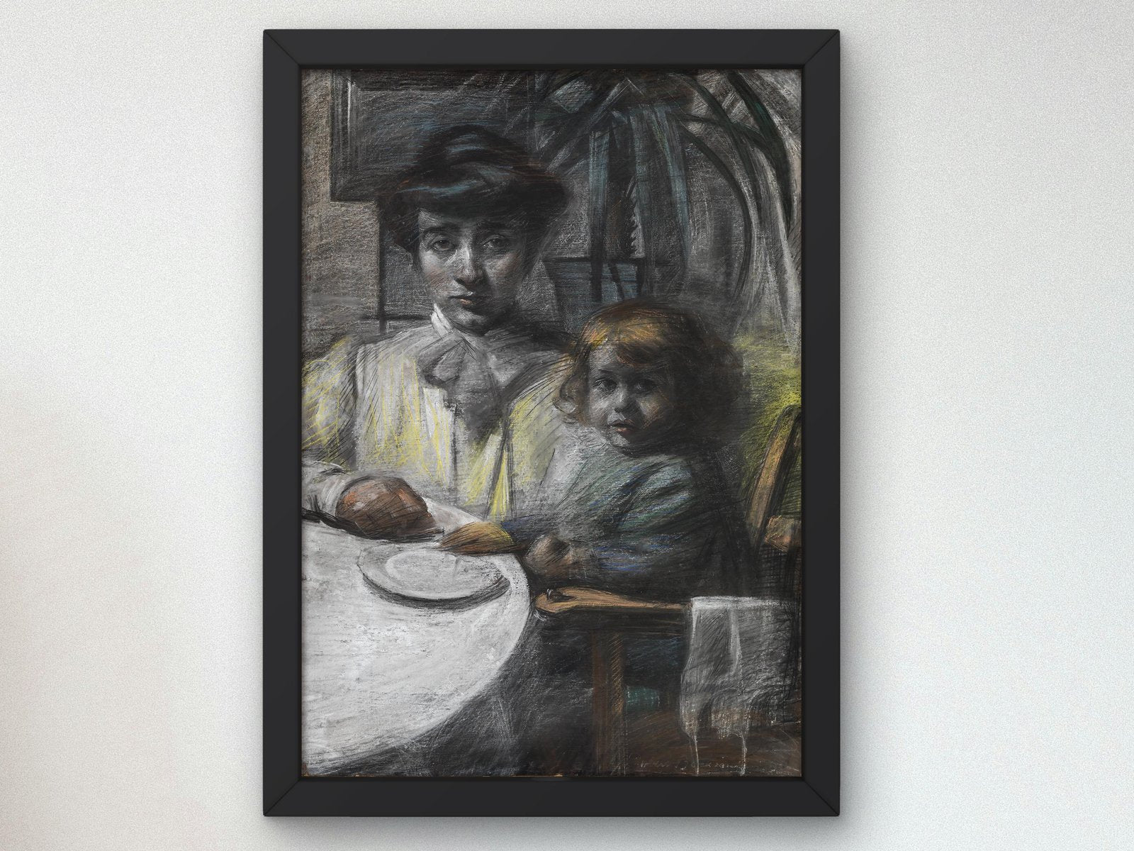 La moglie di Balla con la figlia by Umberto Boccioni, 1906, Futurism and Constructivism, fine art print