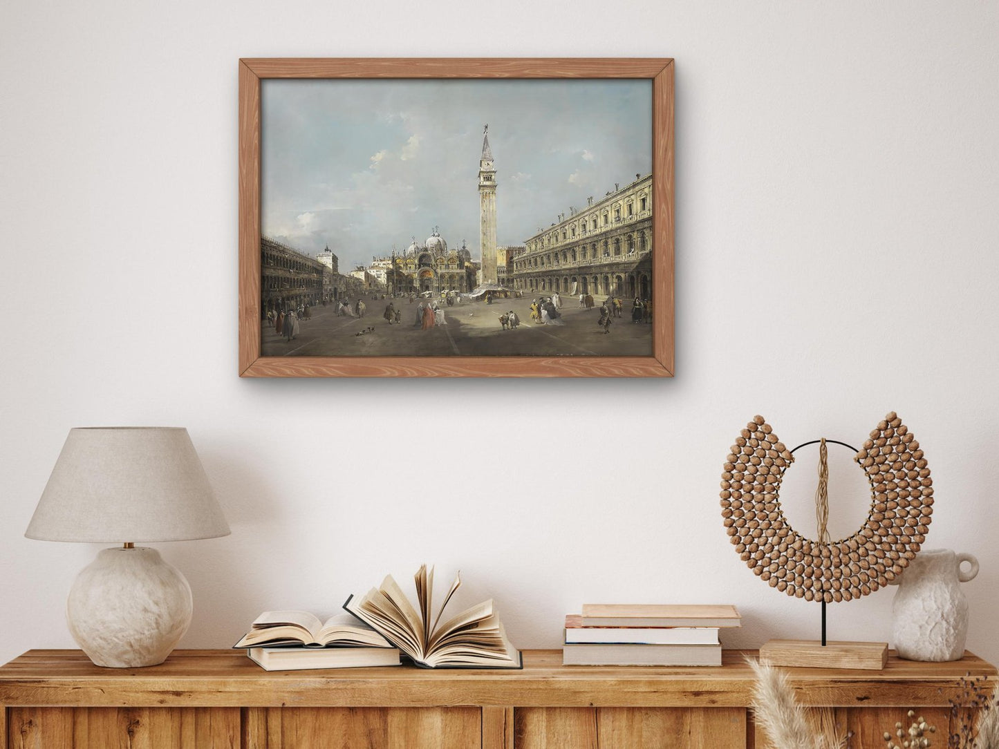 La place Saint-Marc avec la basilique et le campanile by Francesco Guardi, 1770, Rococo and Neoclassicism, fine art print