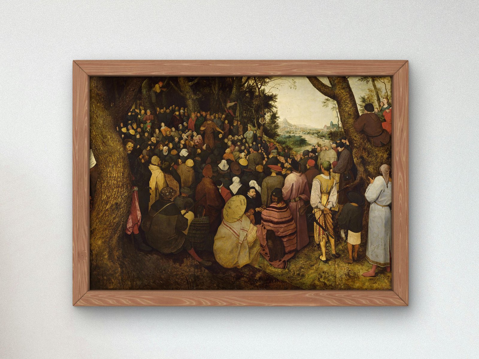 La Prédication de Saint Jean-Baptiste by Pieter Bruegel the Elder, 1566, Renaissance, fine art print
