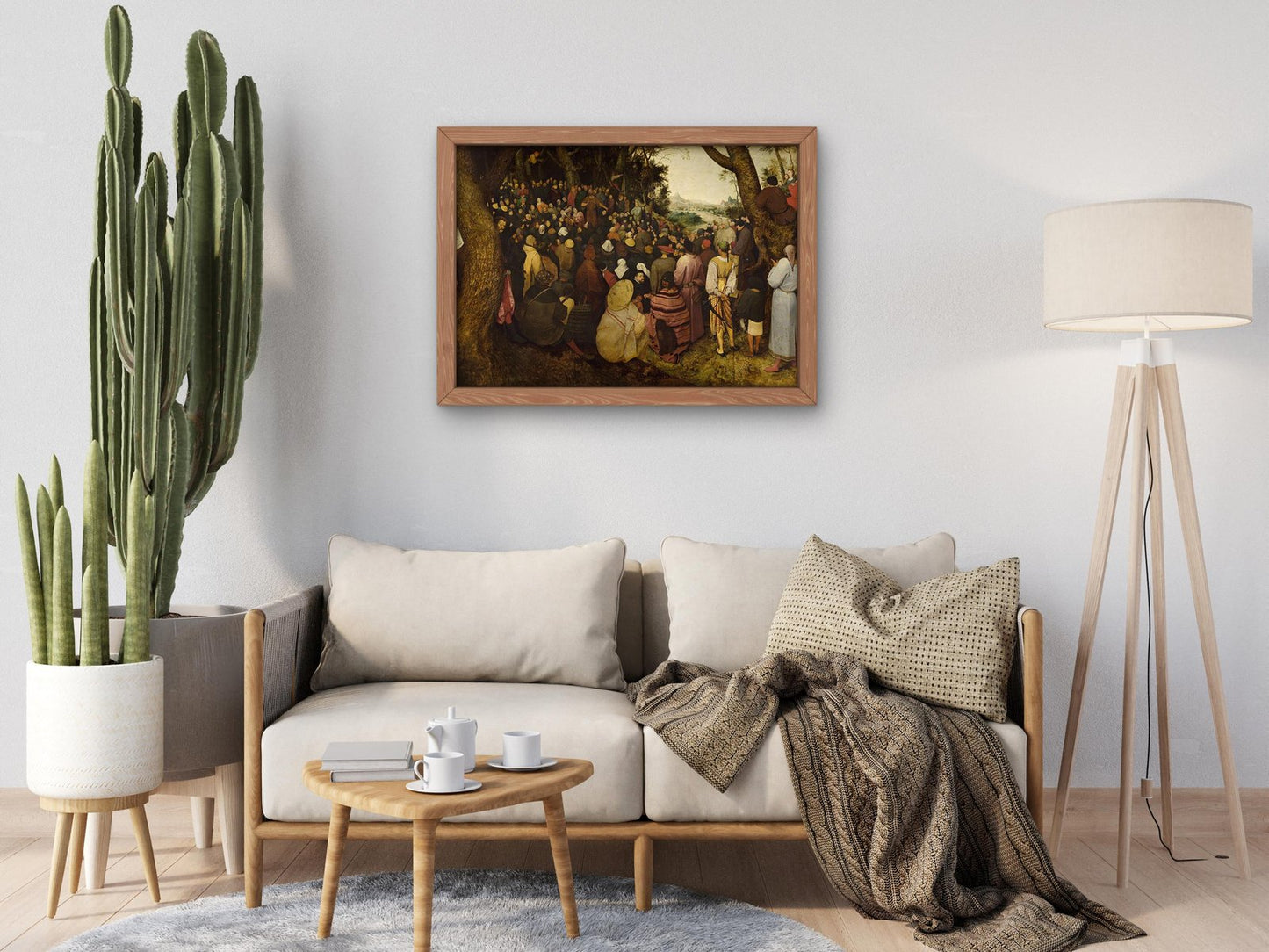 La Prédication de Saint Jean-Baptiste by Pieter Bruegel the Elder, 1566, Renaissance, fine art print