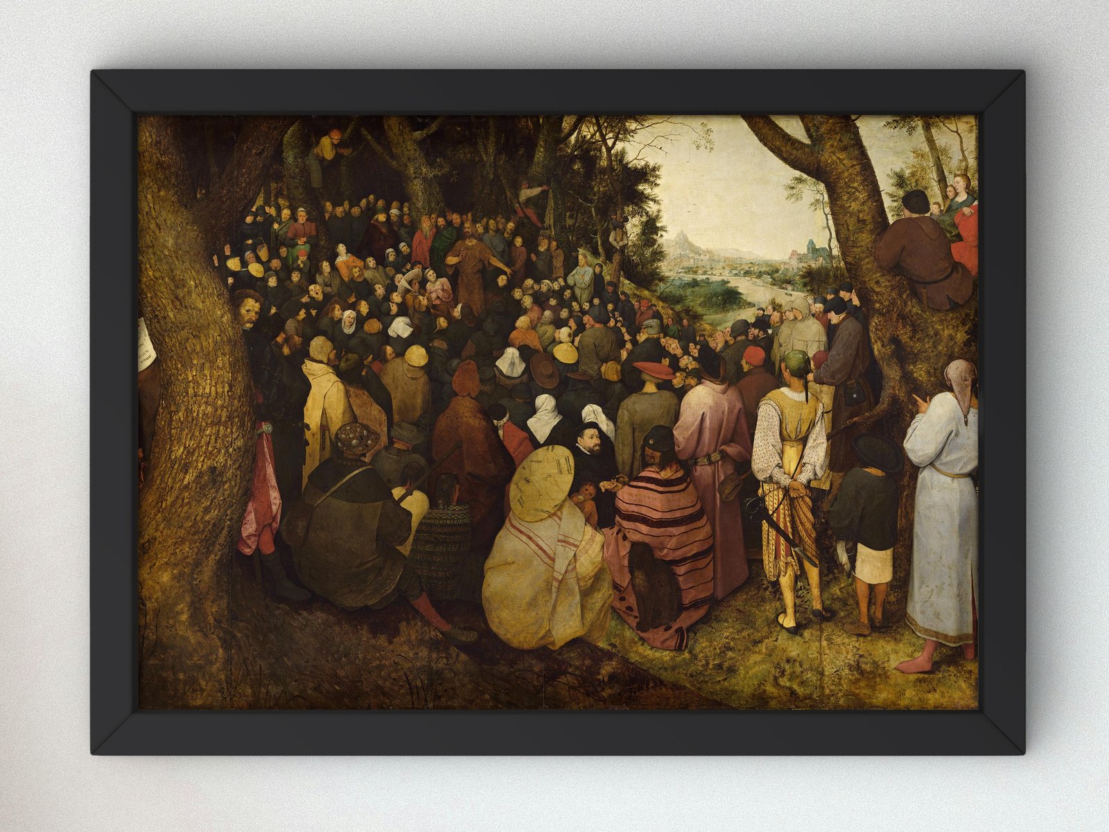 La Prédication de Saint Jean-Baptiste by Pieter Bruegel the Elder, 1566, Renaissance, fine art print