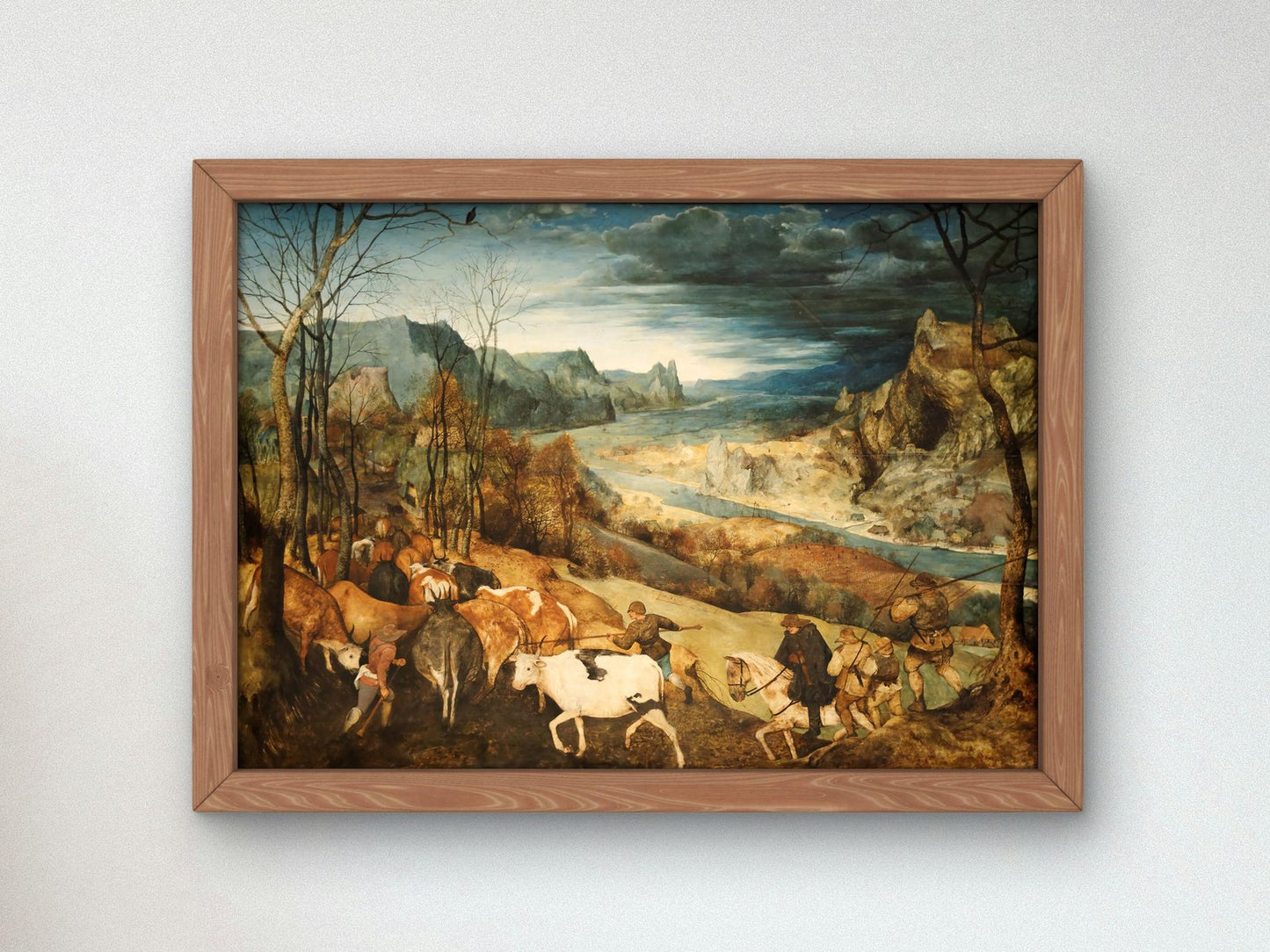La Rentrée des troupeaux by Pieter Bruegel the Elder, 1565, Renaissance, fine art print