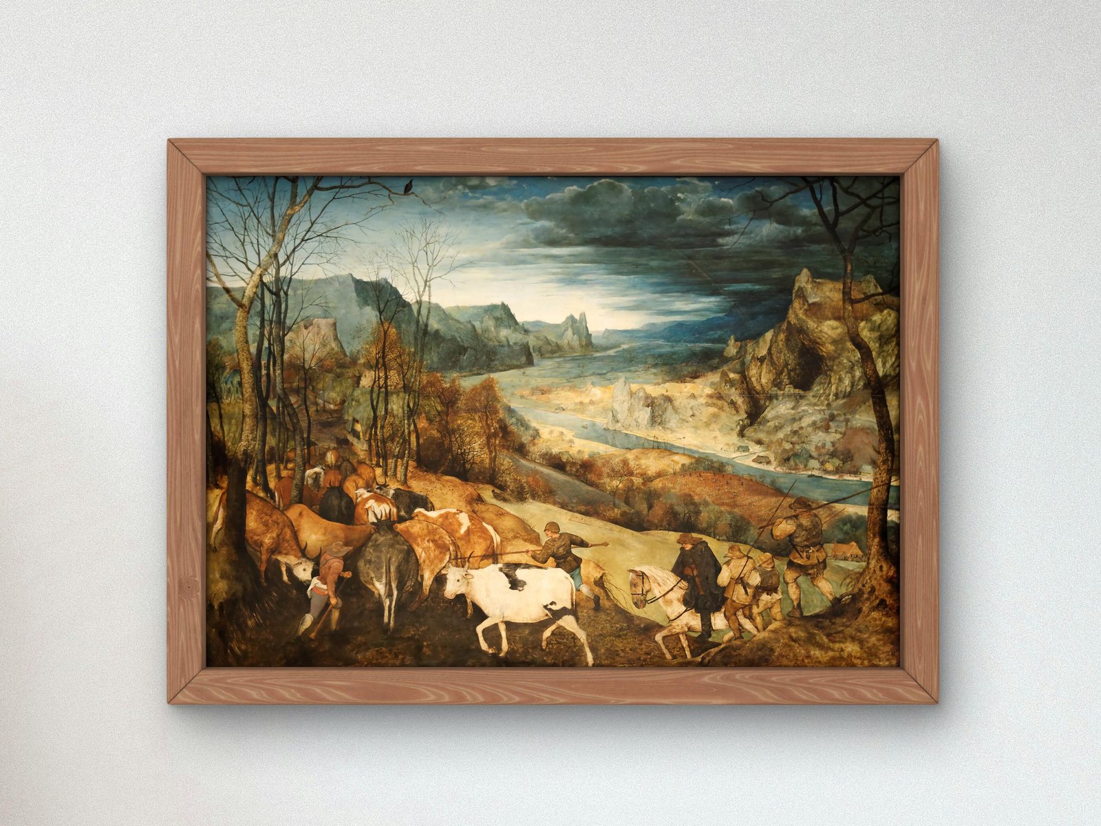 La Rentrée des troupeaux by Pieter Bruegel the Elder, 1565, Renaissance, fine art print