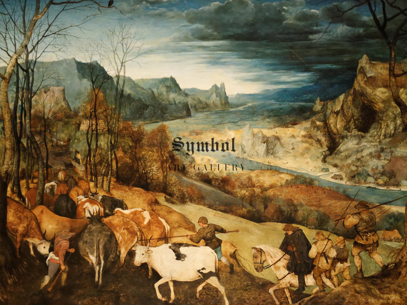 La Rentrée des troupeaux by Pieter Bruegel the Elder, 1565, Renaissance, fine art print