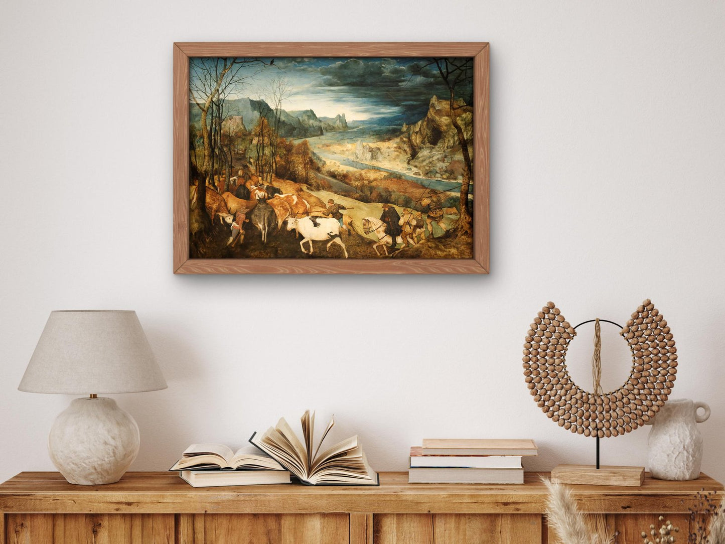 La Rentrée des troupeaux by Pieter Bruegel the Elder, 1565, Renaissance, fine art print
