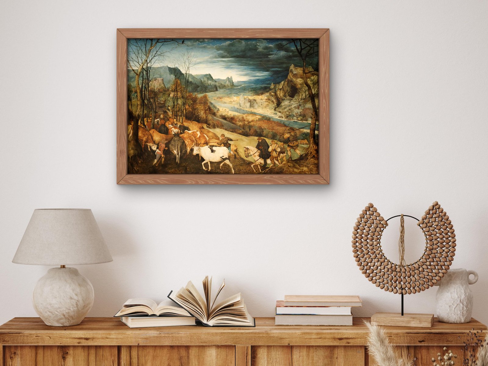 La Rentrée des troupeaux by Pieter Bruegel the Elder, 1565, Renaissance, fine art print