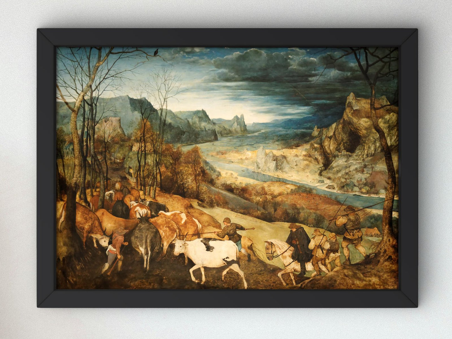 La Rentrée des troupeaux by Pieter Bruegel the Elder, 1565, Renaissance, fine art print