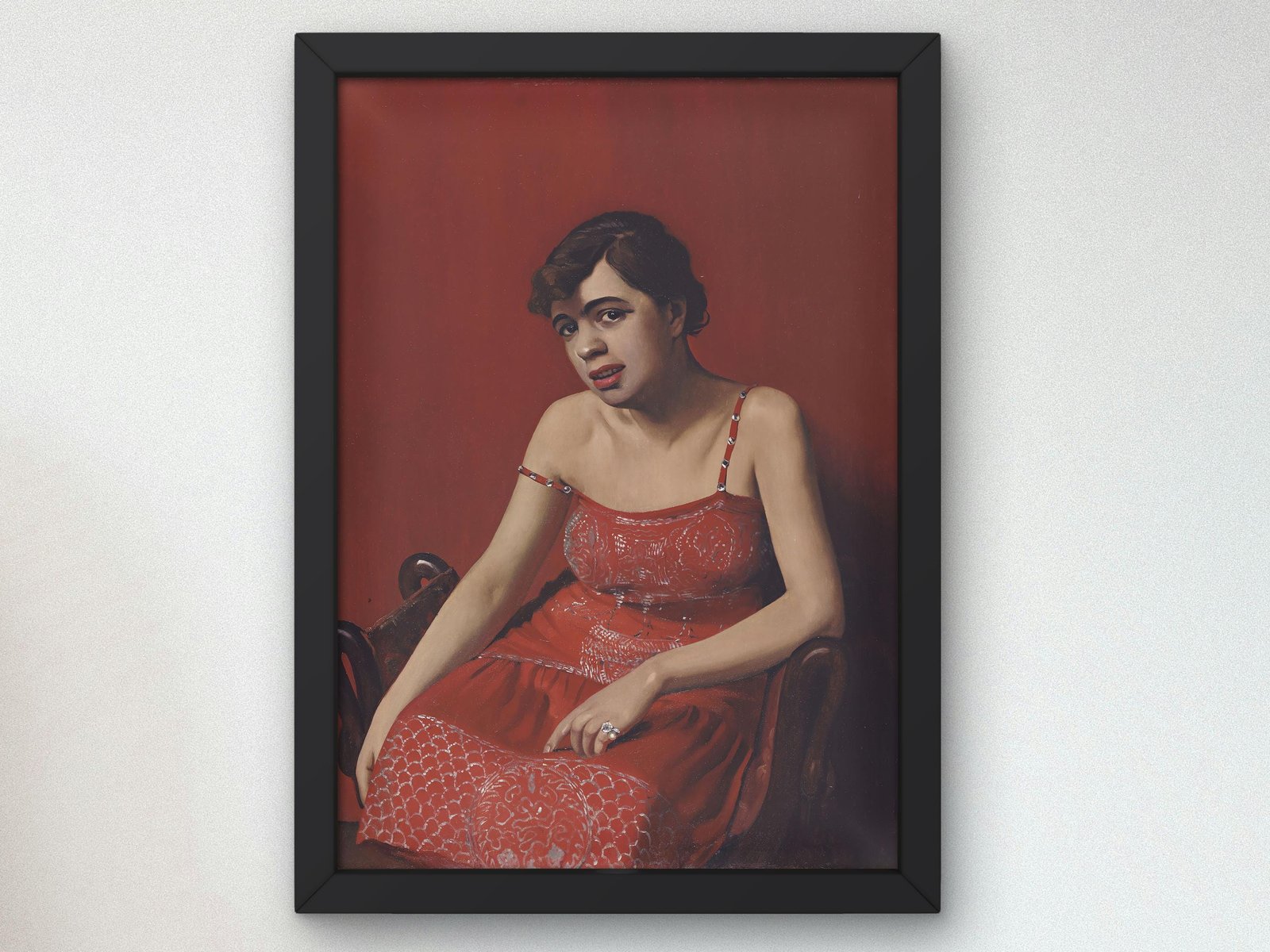 La Roumaine à la robe rouge by Félix Vallotton, 1900, Art Nouveau and Belle Époque, fine art print