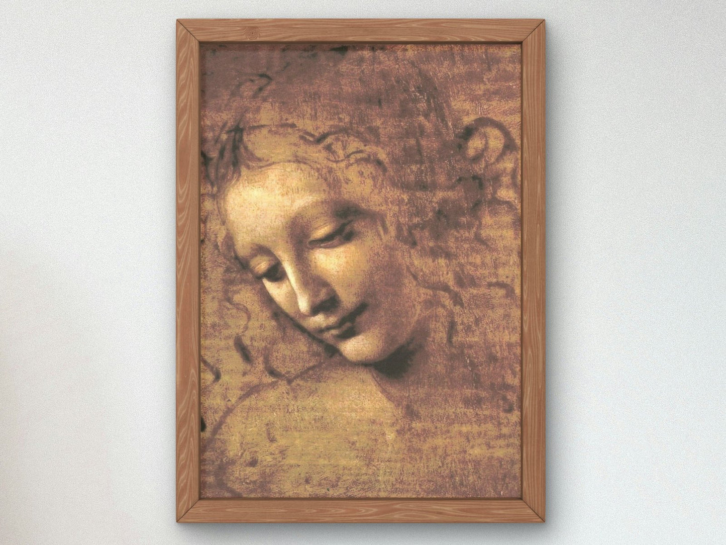 La Scapigliata by Leonardo da Vinci, 1506, Renaissance, fine art print