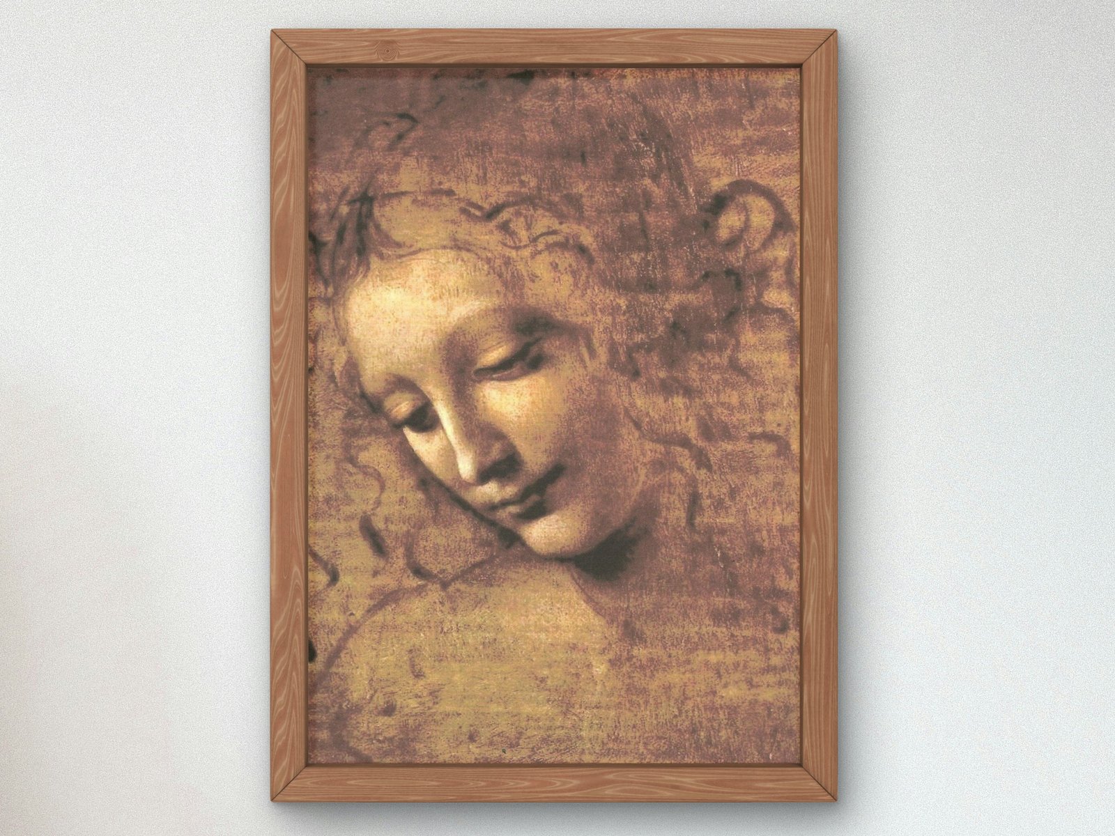 La Scapigliata by Leonardo da Vinci, 1506, Renaissance, fine art print