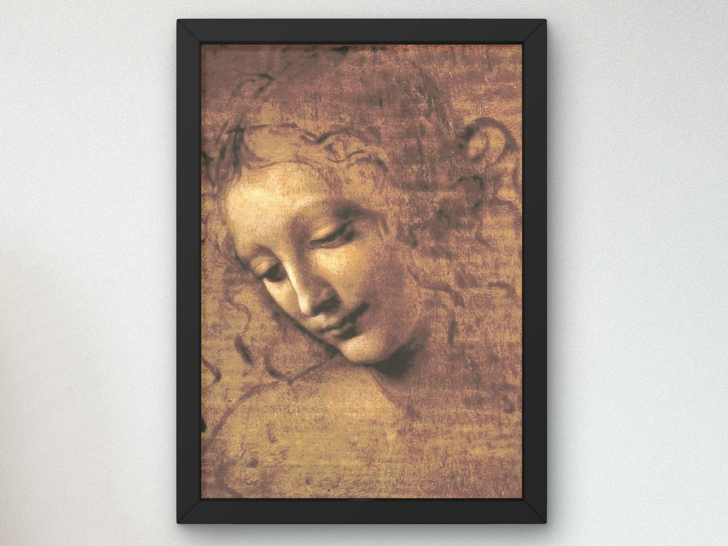 La Scapigliata by Leonardo da Vinci, 1506, Renaissance, fine art print
