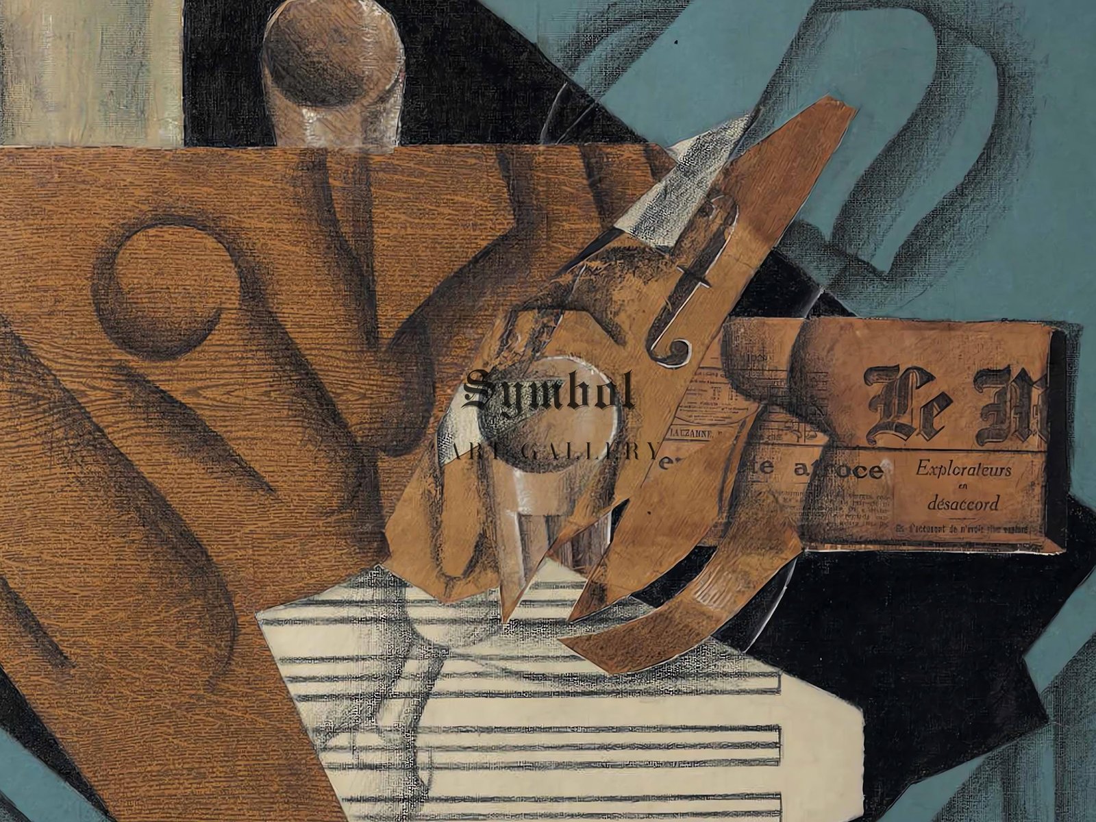 La Table de Musicien by Juan Gris, 1915, Cubism and Abstract Art, fine art print