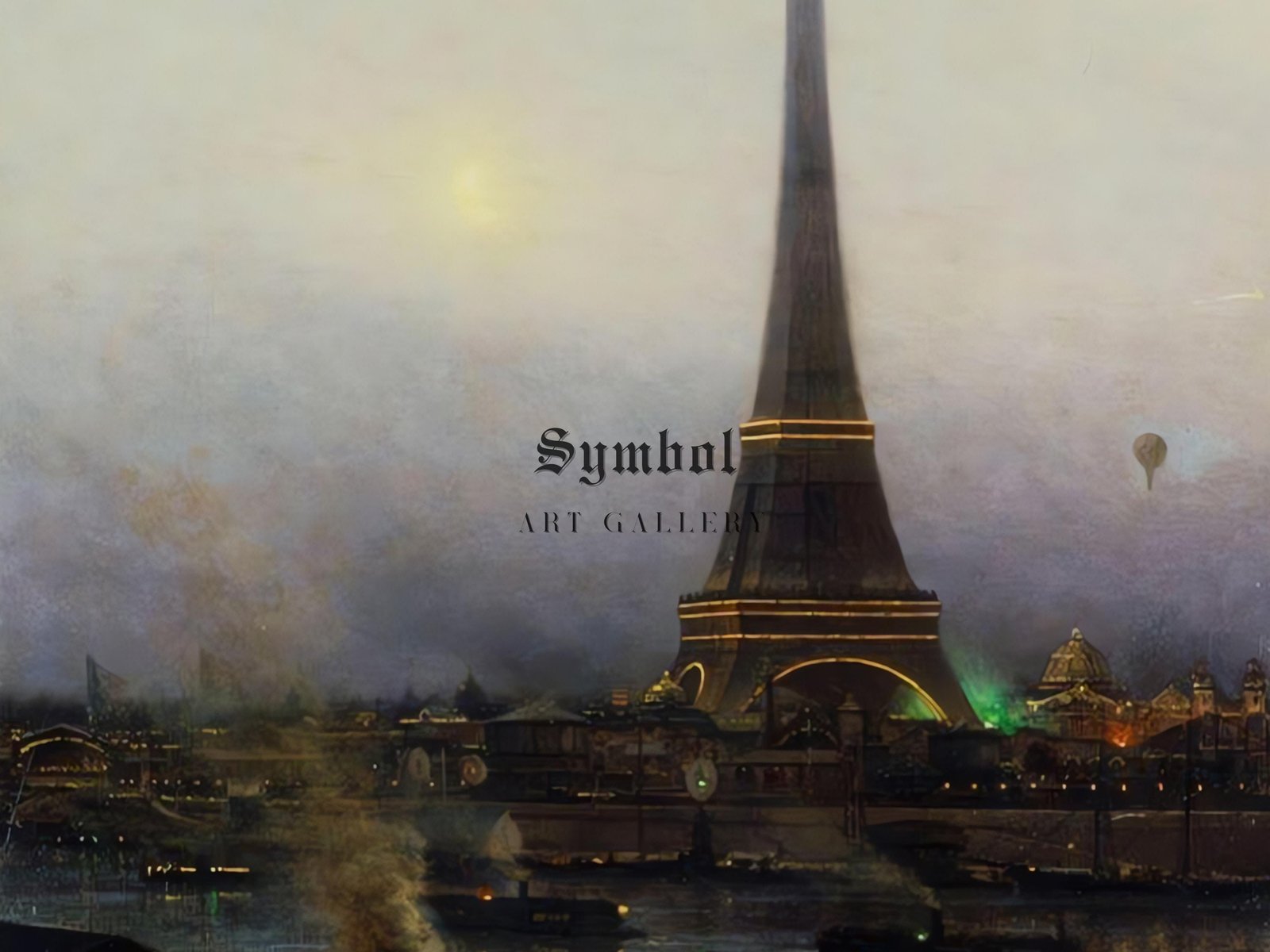 La tour Eiffel la nuit by Alexey Petrovich Bogolyubov, 1889, Realism and Naturalism, fine art print