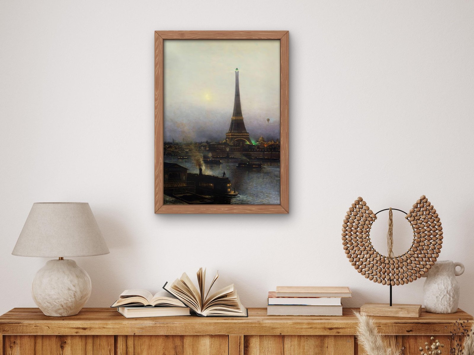 La tour Eiffel la nuit by Alexey Petrovich Bogolyubov, 1889, Realism and Naturalism, fine art print