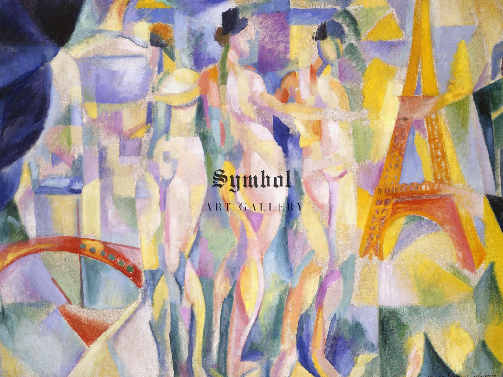 La Ville de Paris by Robert Delaunay, 1911, Cubism and Abstract Art, fine art print