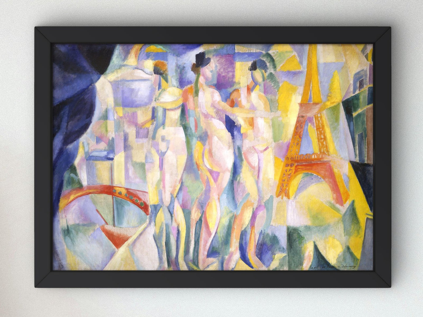 La Ville de Paris by Robert Delaunay, 1911, Cubism and Abstract Art, fine art print