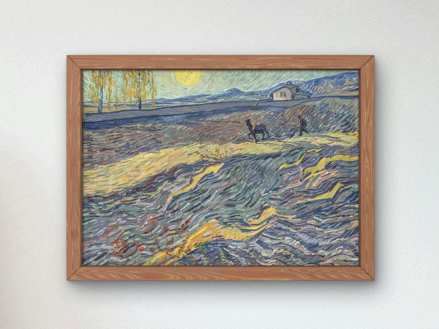 Laboureur dans un champ by Vincent van Gogh, 1889, Post-Impressionism, fine art print