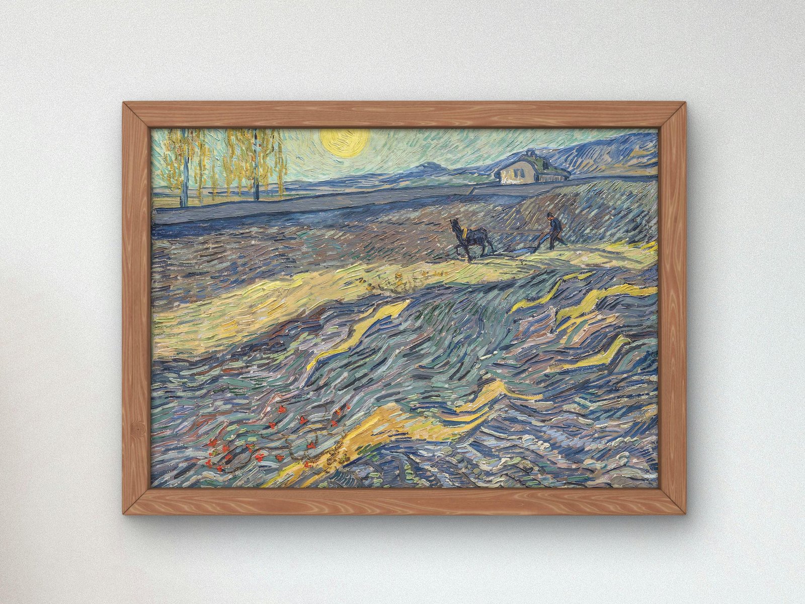 Laboureur dans un champ by Vincent van Gogh, 1889, Post-Impressionism, fine art print