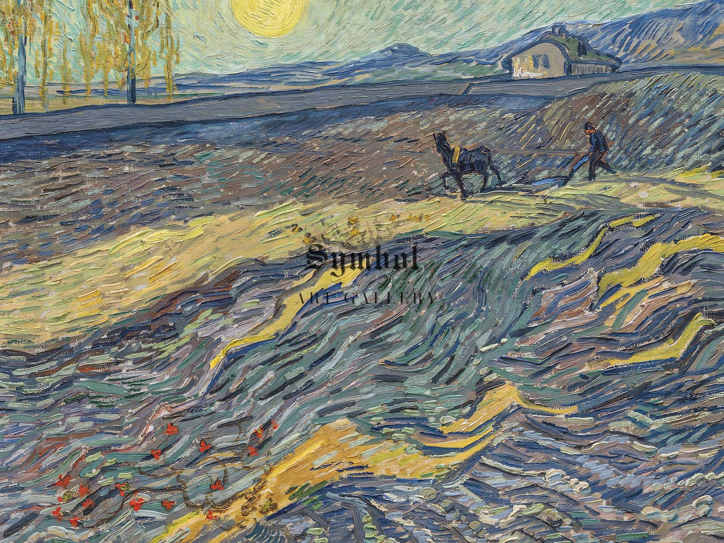 Laboureur dans un champ by Vincent van Gogh, 1889, Post-Impressionism, fine art print