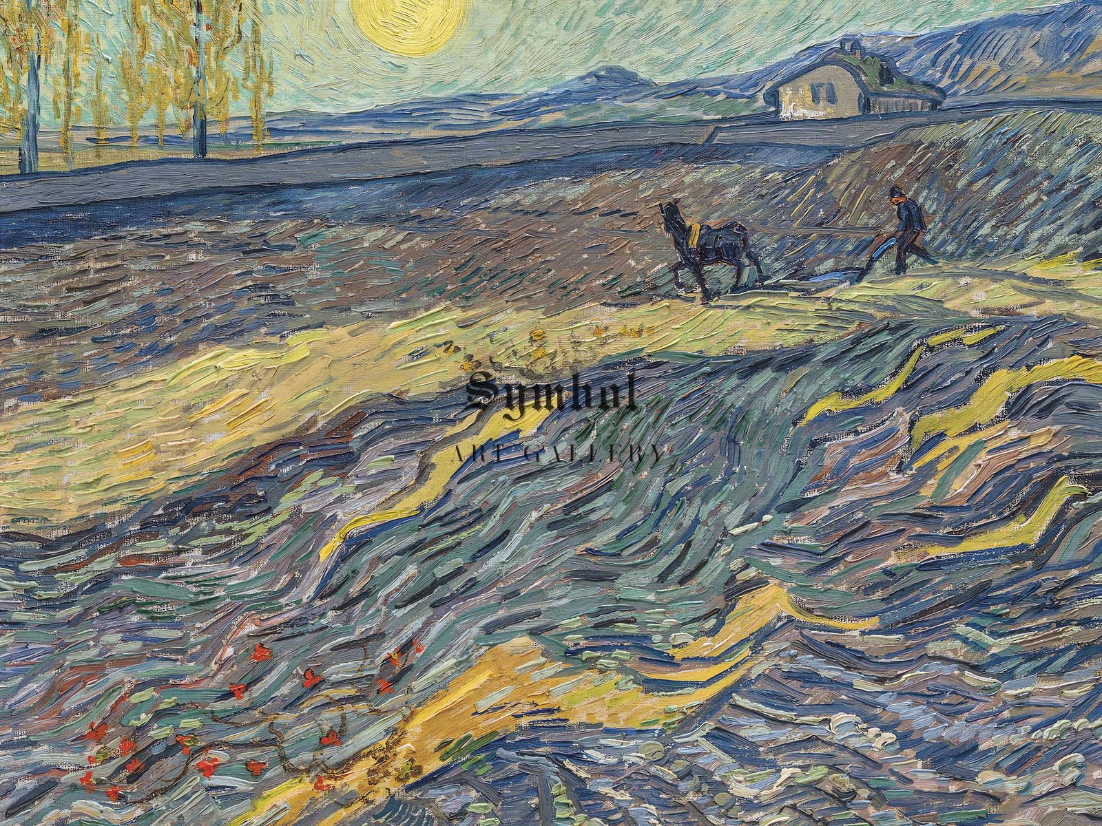 Laboureur dans un champ by Vincent van Gogh, 1889, Post-Impressionism, fine art print