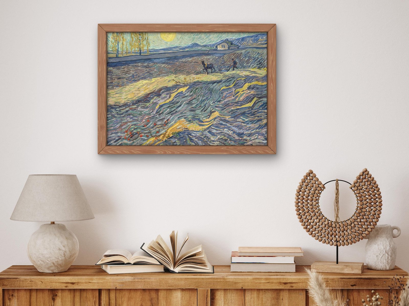 Laboureur dans un champ by Vincent van Gogh, 1889, Post-Impressionism, fine art print