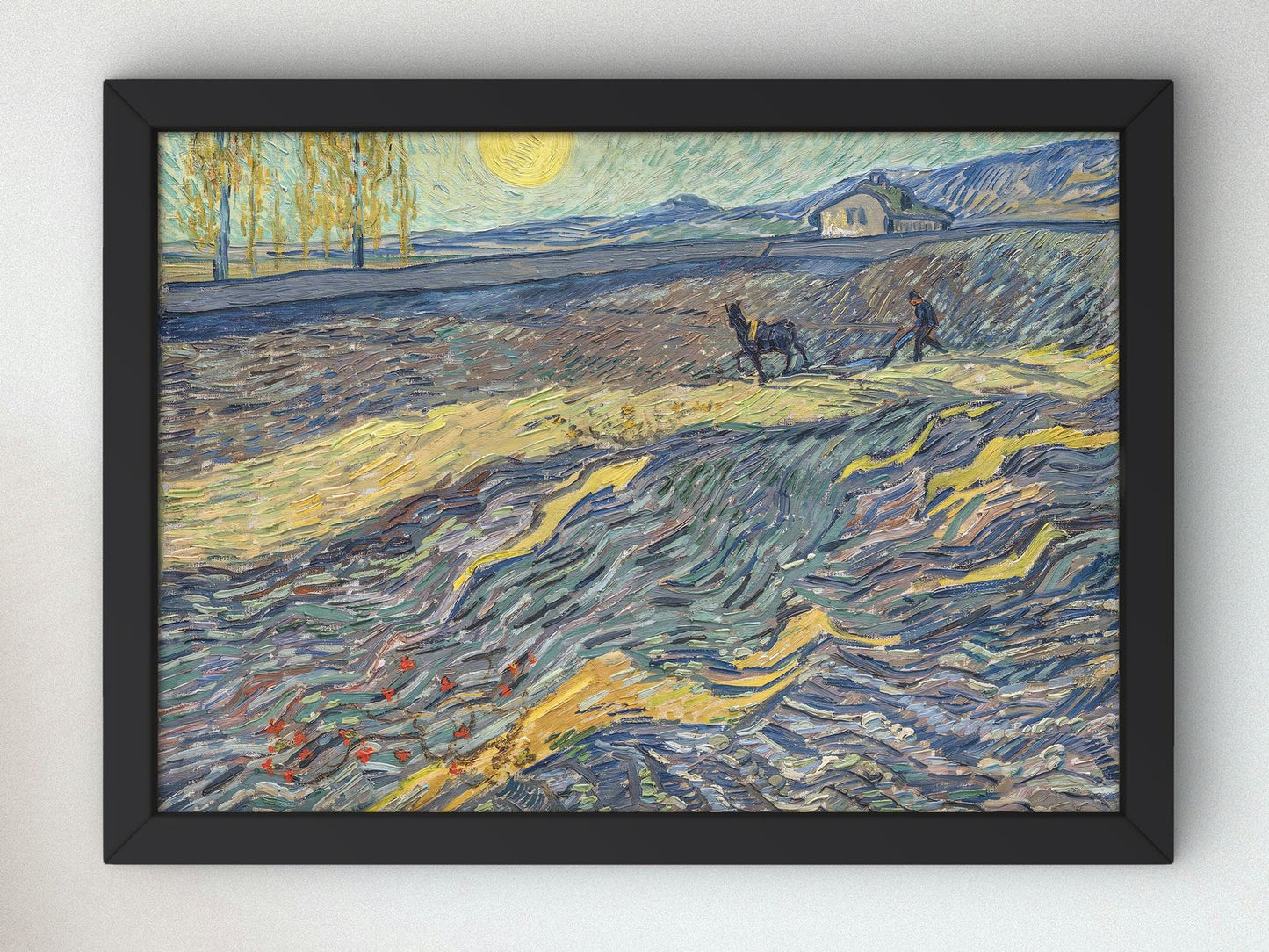 Laboureur dans un champ by Vincent van Gogh, 1889, Post-Impressionism, fine art print