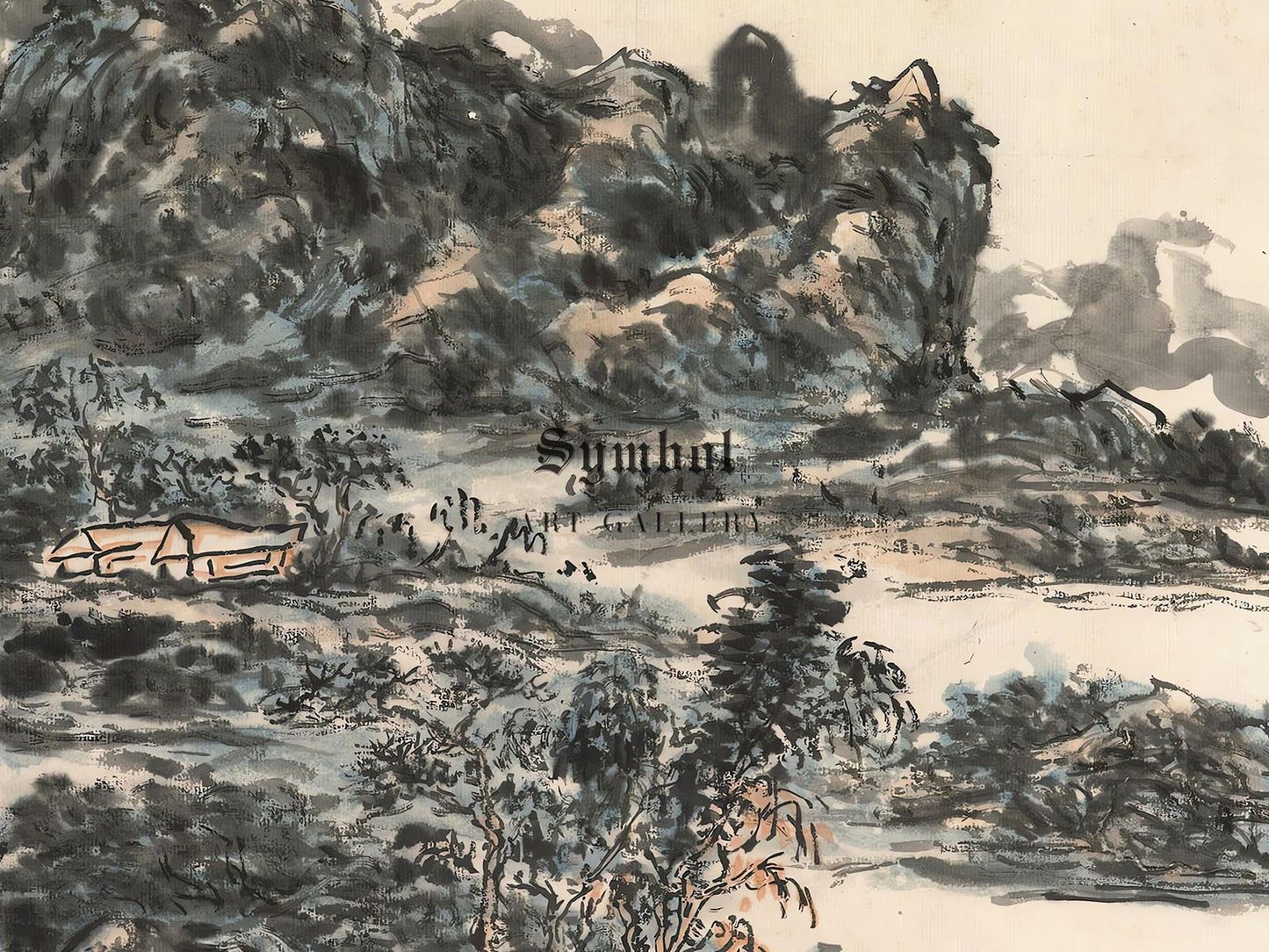 Landscape by Huang Binhong, 1949, Post-Impressionism, fine art print