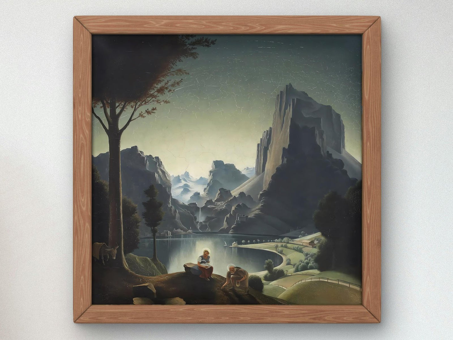 Landscape with Painter by Franz Sedlacek, 1926, Art Deco and American Modernism, fine art print