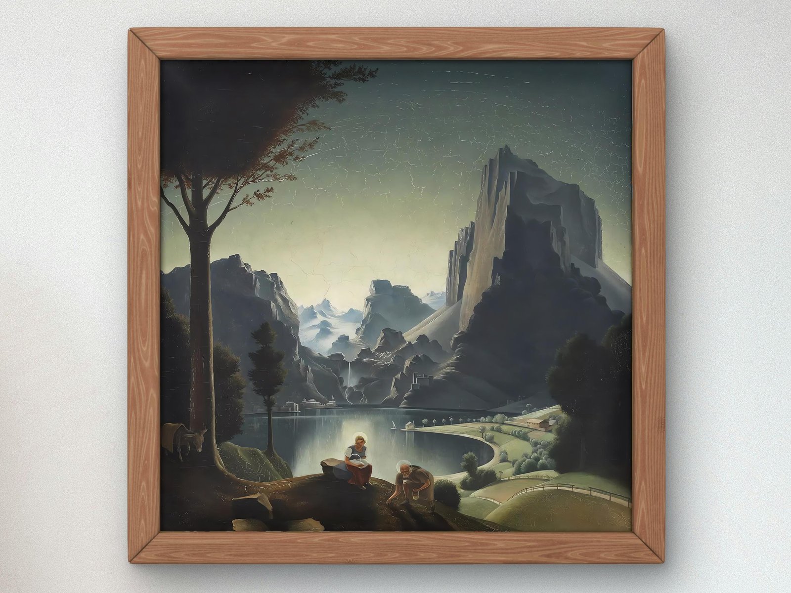 Landscape with Painter by Franz Sedlacek, 1926, Art Deco and American Modernism, fine art print