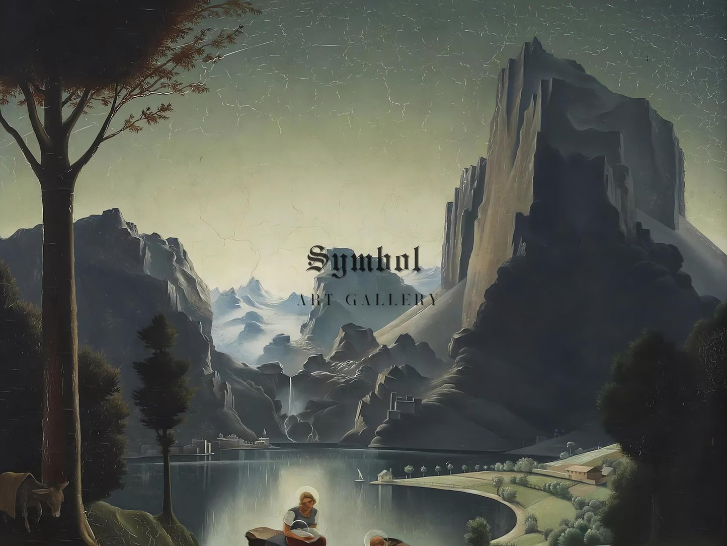 Landscape with Painter by Franz Sedlacek, 1926, Art Deco and American Modernism, fine art print