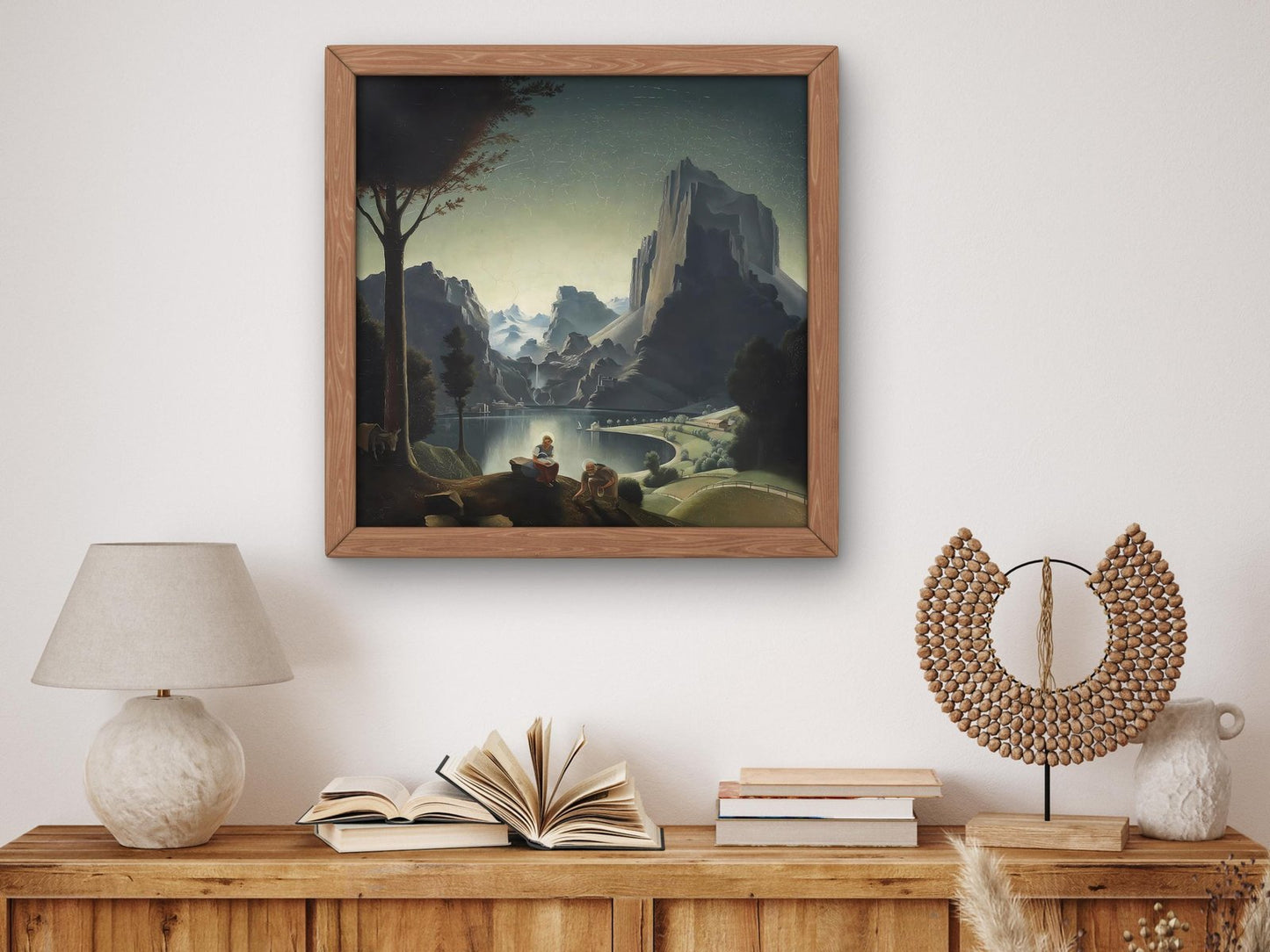 Landscape with Painter by Franz Sedlacek, 1926, Art Deco and American Modernism, fine art print
