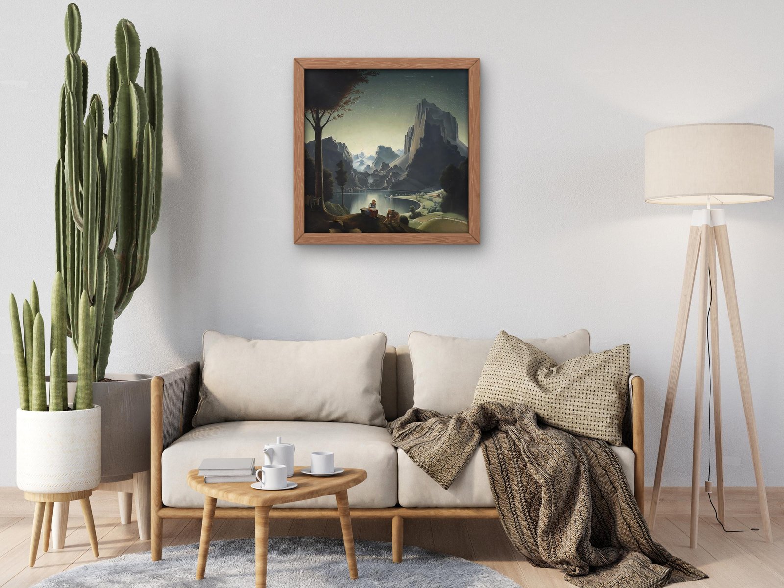 Landscape with Painter by Franz Sedlacek, 1926, Art Deco and American Modernism, fine art print