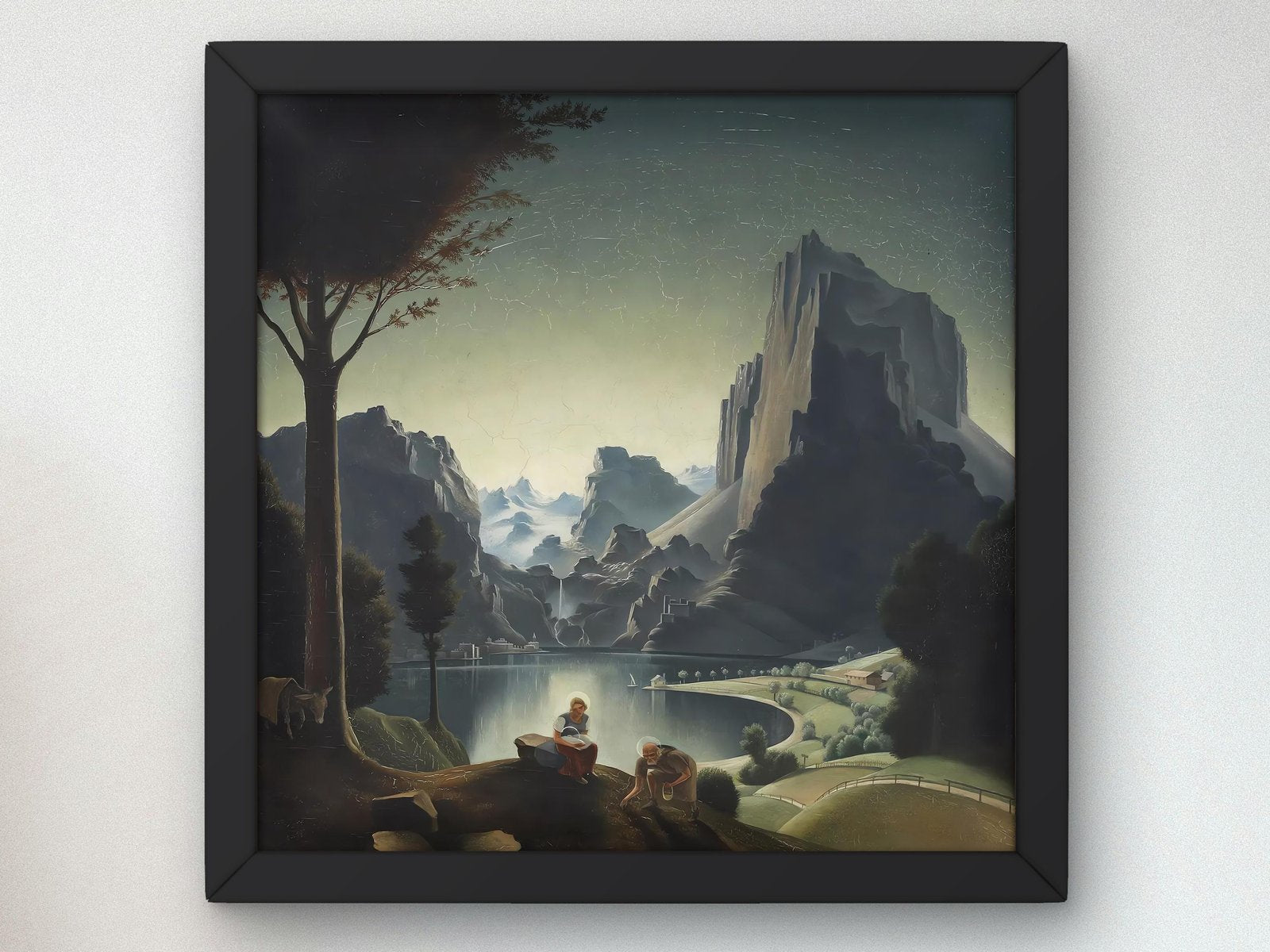 Landscape with Painter by Franz Sedlacek, 1926, Art Deco and American Modernism, fine art print