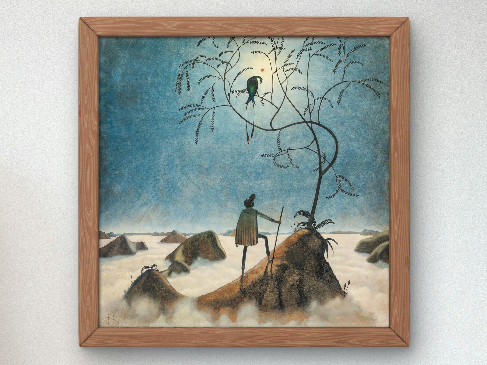 Landscape with Sea of Fog by Franz Sedlacek, 1921, Expressionism and Fauvism, fine art print