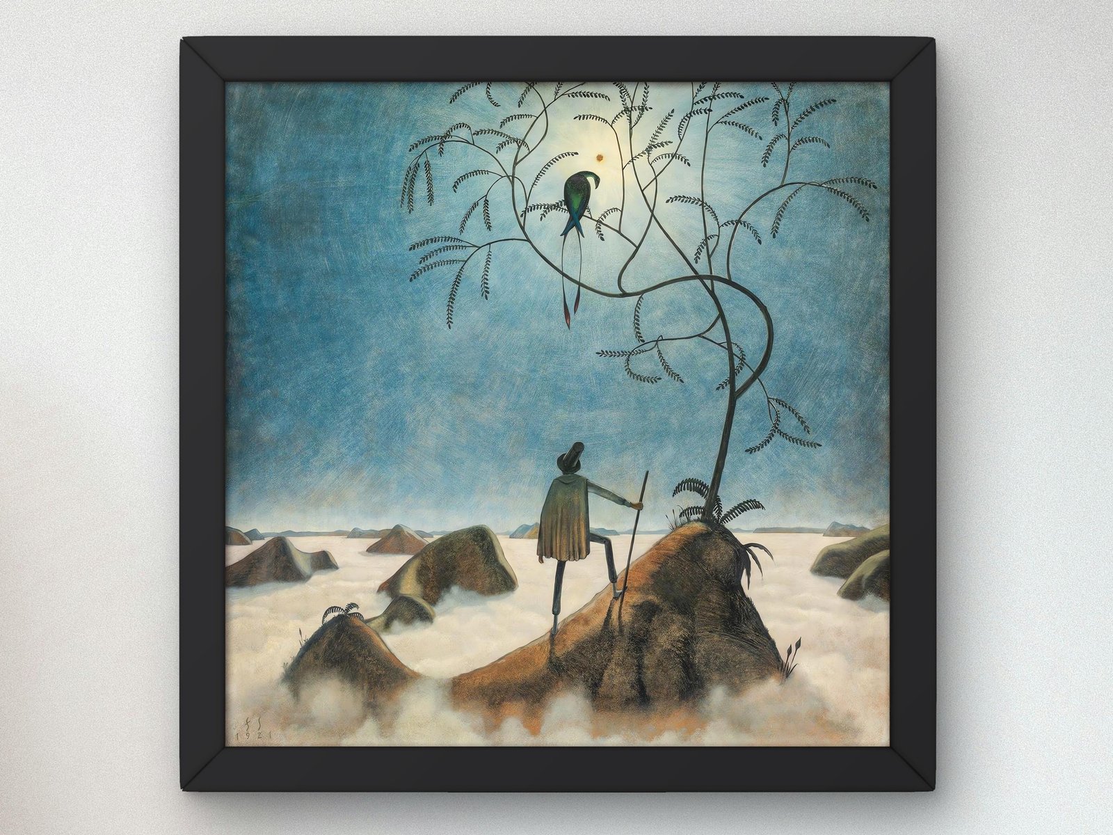 Landscape with Sea of Fog by Franz Sedlacek, 1921, Expressionism and Fauvism, fine art print