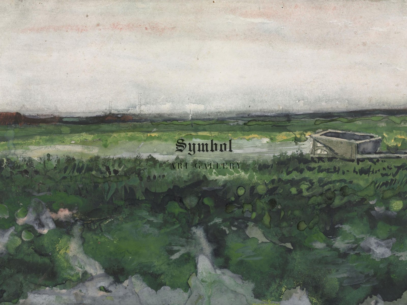 Landscape with Wheelbarrow by Vincent van Gogh, 1883, Post-Impressionism, fine art print
