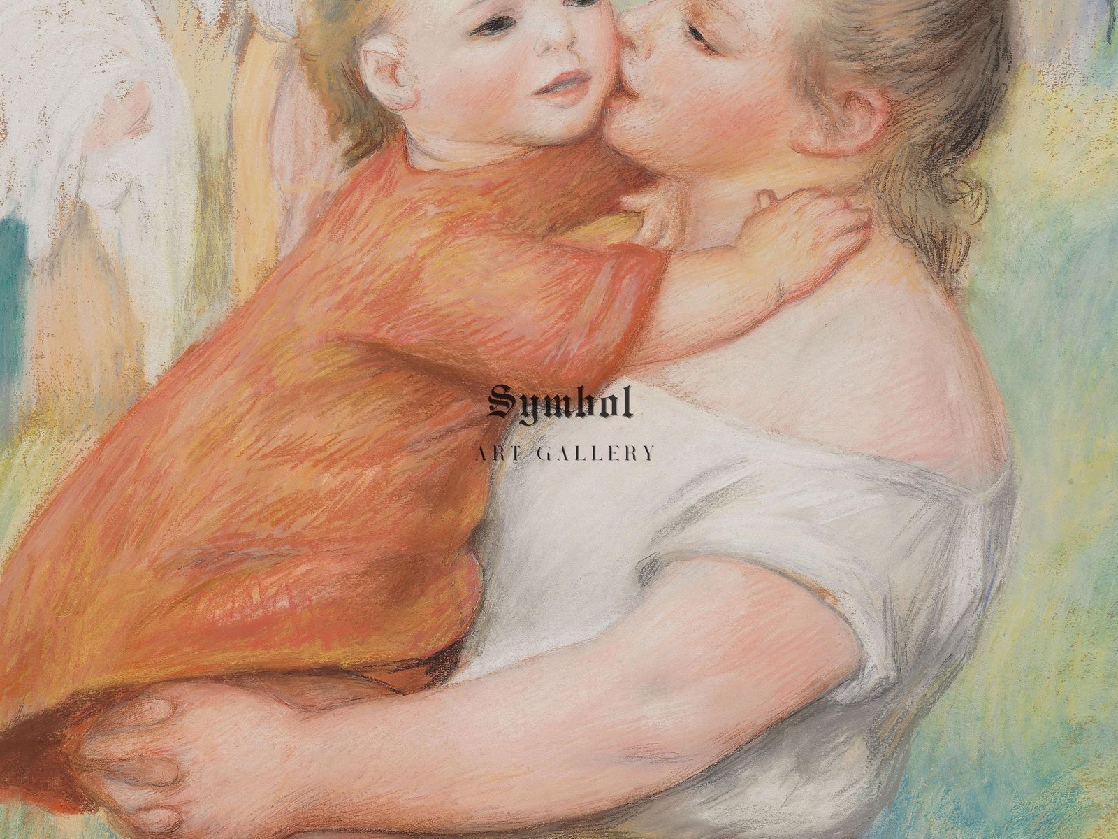 Laundress and Her Child by Pierre Auguste Renoir, 1886, Impressionism, fine art print