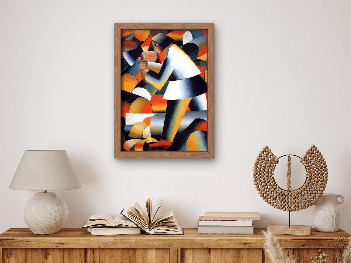 Le Bûcheron by Kazimir Malevich, 1912, Cubism and Abstract Art, fine art print
